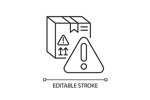 Dangerous Cargo Linear Icon