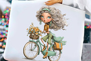 Whimsical Lady Clipart Bundle, an Illustration by Craft Nest (Thumbnail 7 of 9)