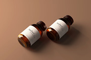 Amber Glass Jar / Bottle Mockups, a Cups & Container Mockup by pmvch (Thumbnail 9 of 10)
