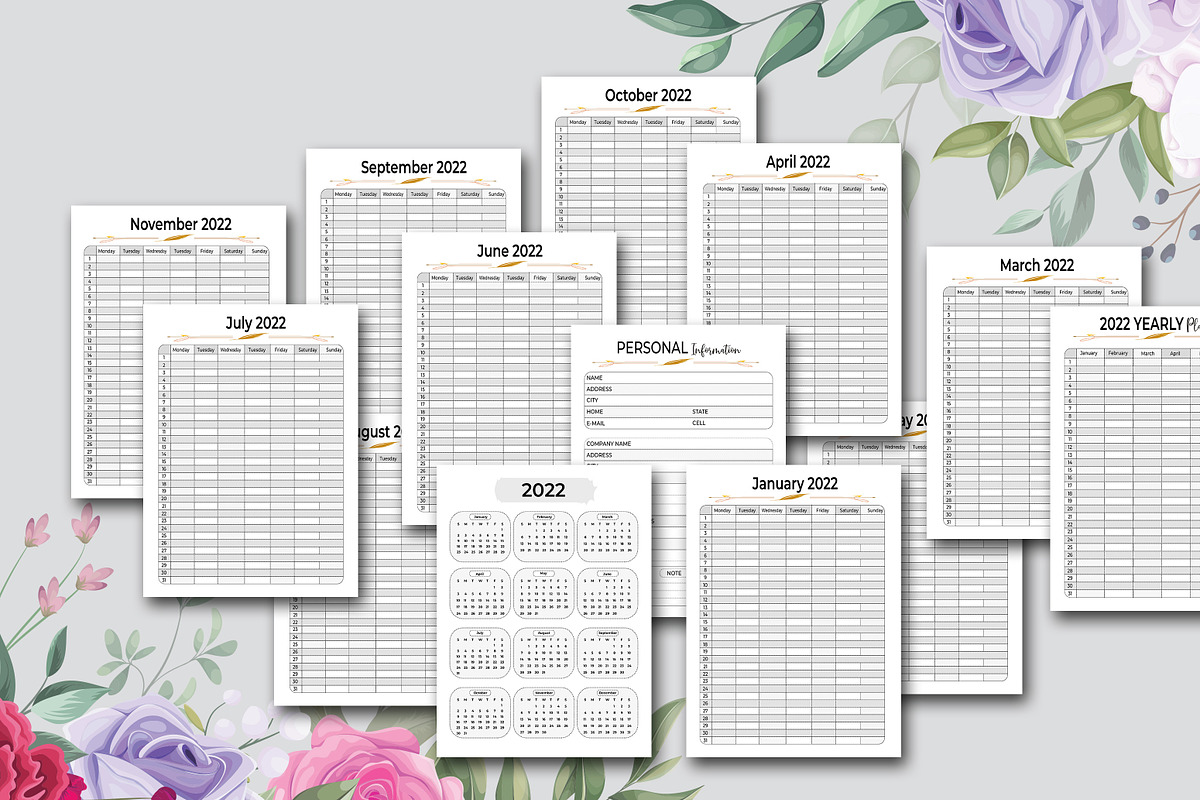 2024 2025 Two Years Planner, a Stationery Template by design_hut (Photo 2 of 3)