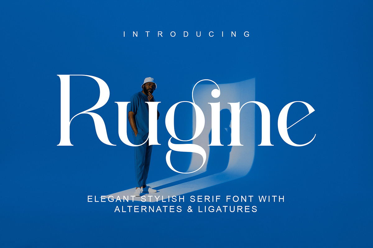 Rugine Elegant Serif Typeface, a Serif Font by Alfinart (Photo 1 of 10)
