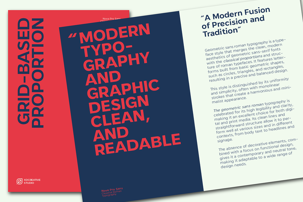 Nova Pro-Modern Sans Serif Font, a Sans Serif Font by xdCreative (Photo 8 of 13)