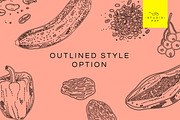 Fruit & Veg - Hand Drawn Vectors, a Food Illustration by STUDIO PAF (Thumbnail 6 of 8)