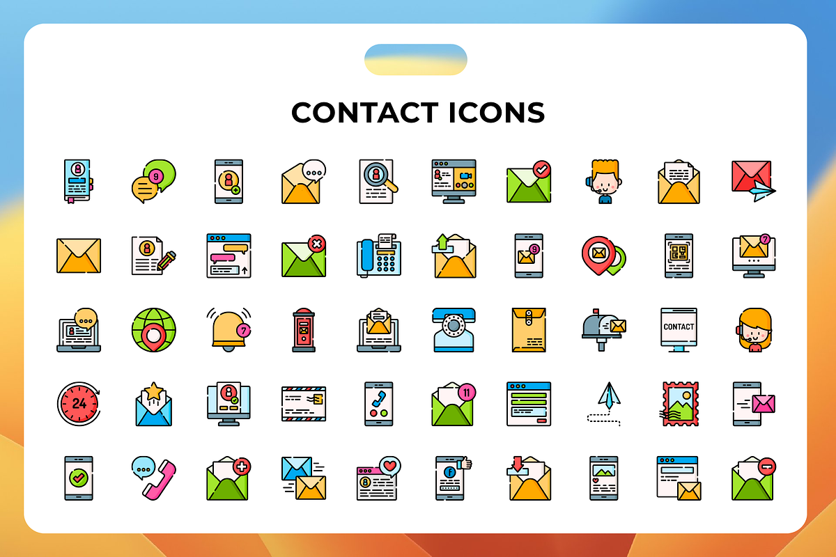 Contact Icons, a Duotone Icon by Wencory (Photo 1 of 3)