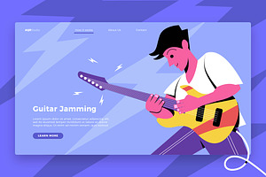 Guitar Jamming - Banner&Landing Page