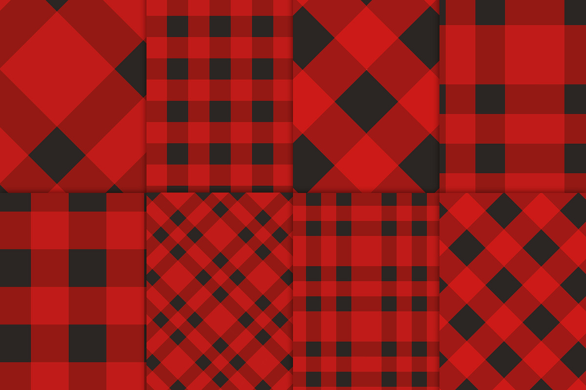 Checkered plain seamless patterns, a Pattern Graphic by Swetsol (Photo 2 of 11)