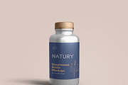 Supplement Bottle Mockups, a Packaging Mockup by Graphicsfuel (Thumbnail 2 of 12)
