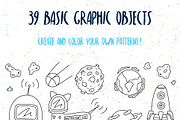 Outer Space patterns&graphics, a Pattern Graphic by Daria Miazhevich (Thumbnail 3 of 6)