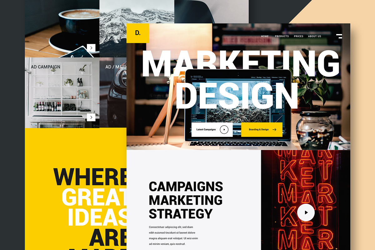 Marketing & Design - Website, a Landing Page Template by Design District (Photo 1 of 7)