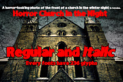 Blood R regular & Italic, a Font by Emdaduljs (Thumbnail 1 of 3)