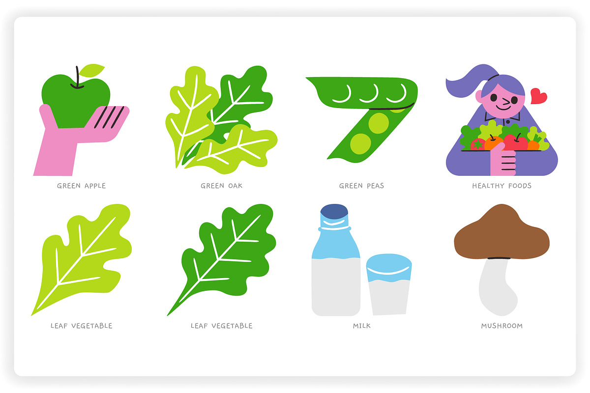 Healthy Foods, a Food Illustration by monkik (Photo 5 of 14)