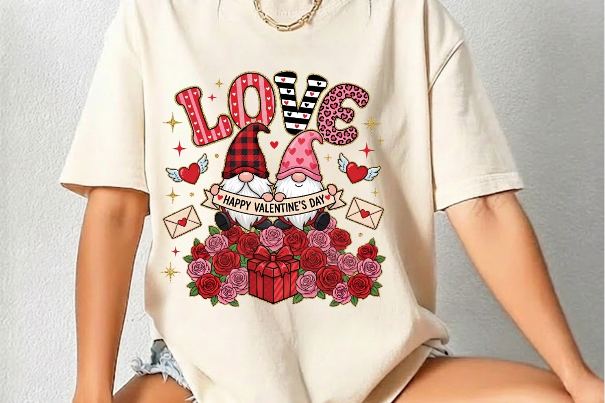 Valentine Love Gnome PNG, a Decorative Illustration by PassionPNGcreation (Photo 3 of 7)