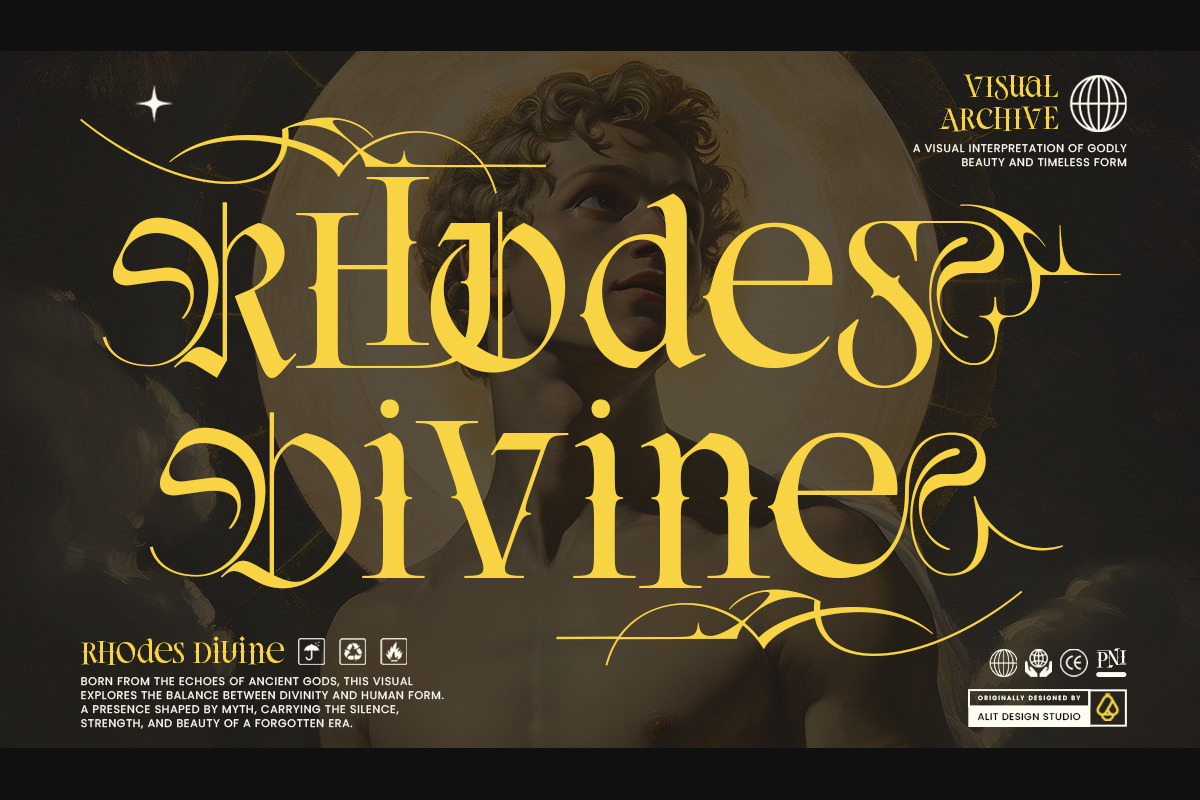 Sunsurya Blackletter Typeface, a Blackletter Font by alit design (Photo 13 of 19)