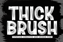 Thick Brush | Script Font