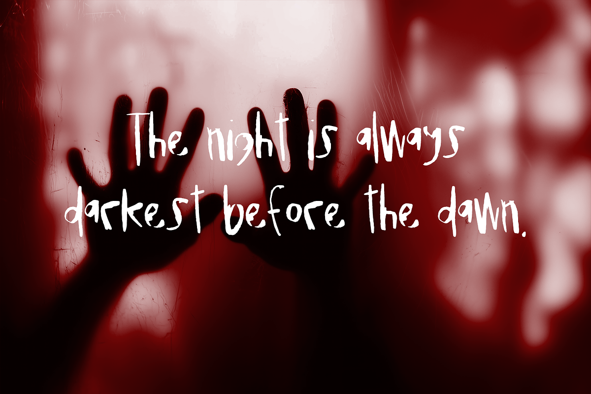 Lunatic Display Font, a Handwritten Font by Beck McCormick (Photo 5 of 10)