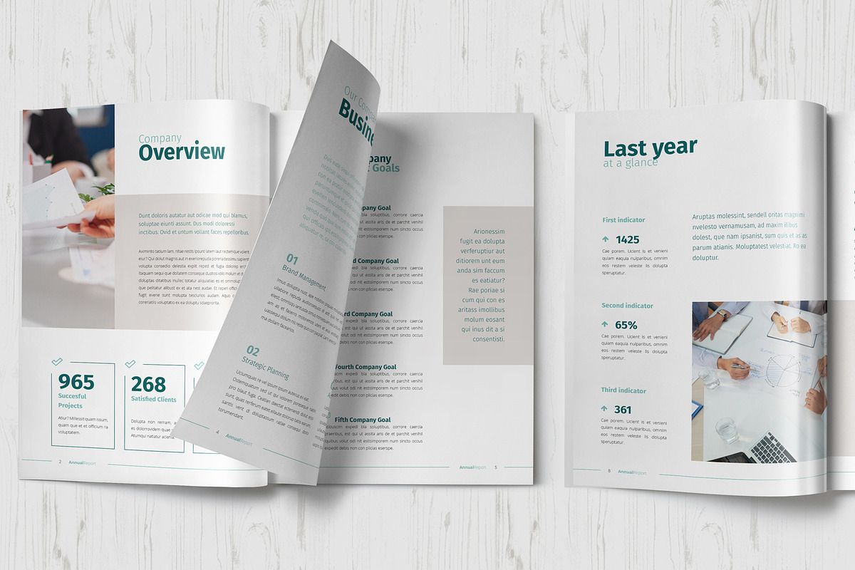 Annual Report Template, a Brochure Template by Sabin (Photo 2 of 7)