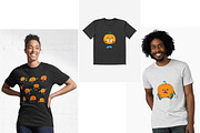 Rubber Hose Pumpkins Clipart Set, an Object Graphic by ChubbyBunny Art (Thumbnail 8 of 9)