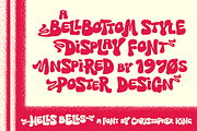 Hells Bells - 1970s Bell Bottom Font, a Sans Serif Font by Wingsart Studio (Thumbnail 2 of 15)