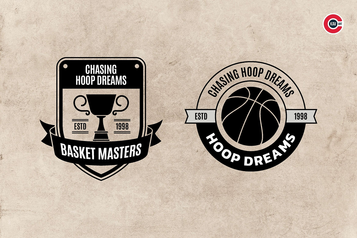 Badges or Emblem Logo for Basketball, a Branding & Logo Template by C-Kav (Photo 3 of 4)