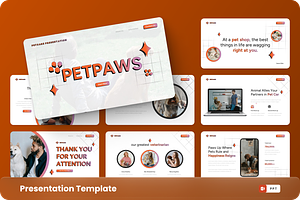 Petpaws - Petcare PowerPoint, a Presentation Template by GraphauseProject