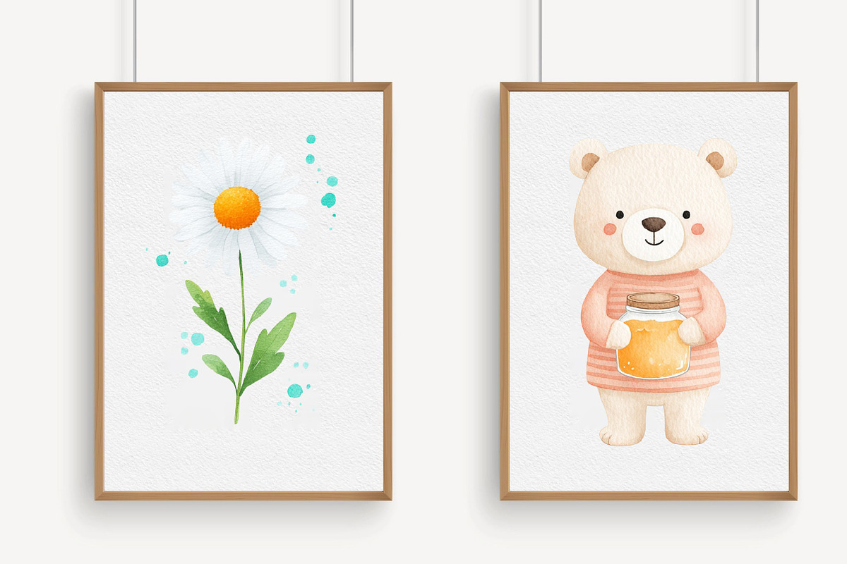 Honey Bee Daisy and Teddy Bear, an Illustration by Libby Wishes (Photo 5 of 7)