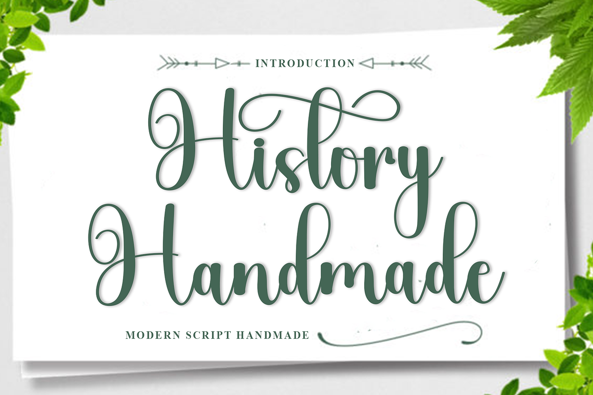 History Handmade, a Handwritten Font by InermediaSTUDIO (Photo 1 of 8)