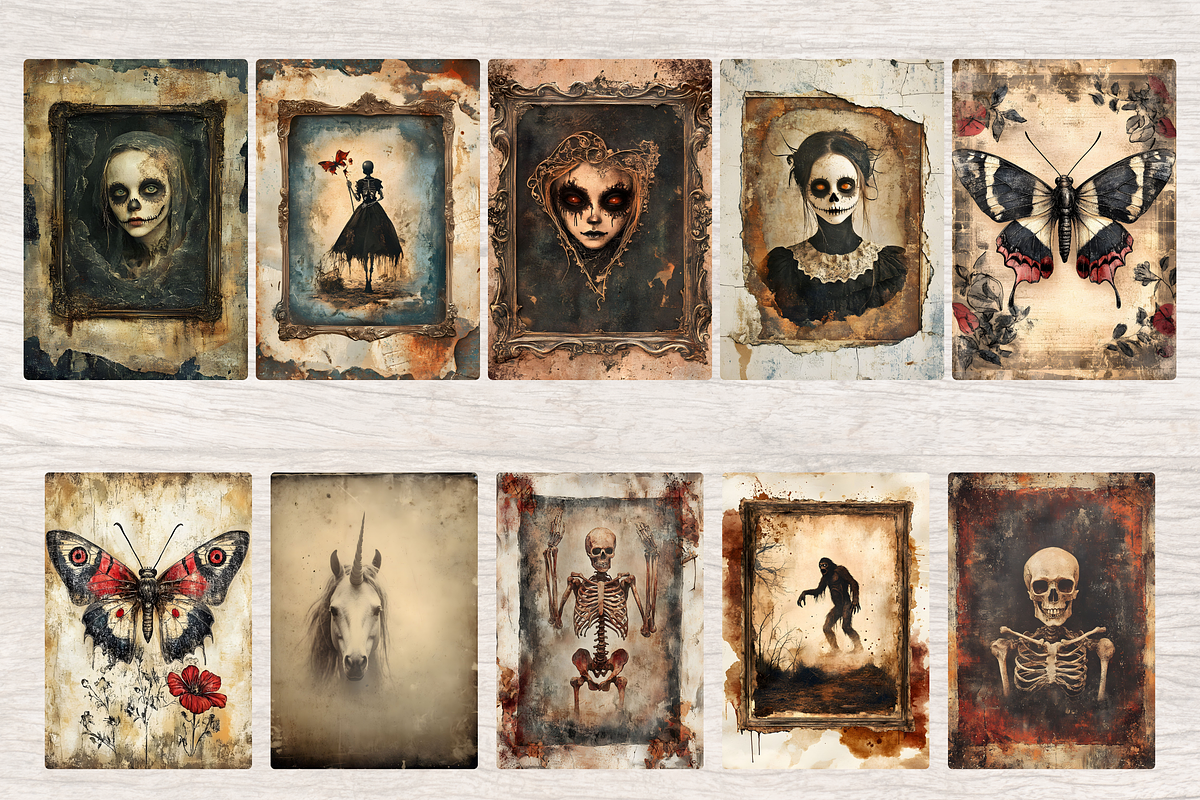 CABINET OF CURIOSITIES JUNK JOURNAL, a Seasonal Illustration by Daring Digies (Photo 2 of 7)