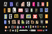 Ransom Note Letters Set, an Object Graphic by DesignerCandies (Thumbnail 2 of 12)