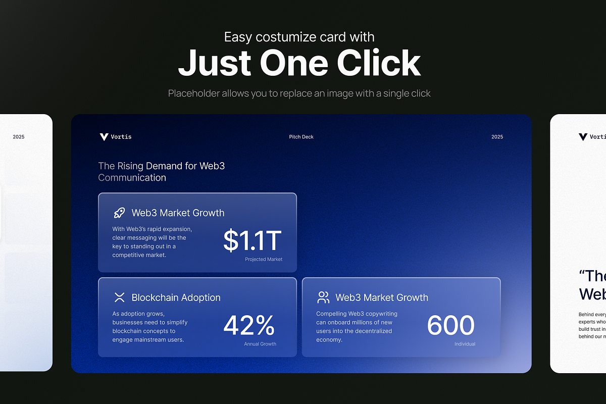 Web3 Business Pitch Deck - Vortis, a Presentation Template by pickolabstudio (Photo 5 of 6)
