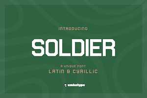 Soldier Display Font