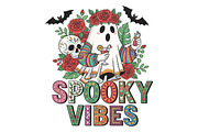 Mexican Ghost Espooky Vibes PNG, an Illustration by CraftArtStudio (Thumbnail 1 of 4)