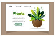 Nature leaves landing background, an Object Illustration by foxndeer (Thumbnail 2 of 4)