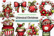 Whimsical Christmas Clipart, an Illustration by Craft Nest (Thumbnail 1 of 8)
