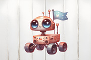 Watercolor Astronaut Space Clipart, an Illustration by Watercolor design (Thumbnail 3 of 5)