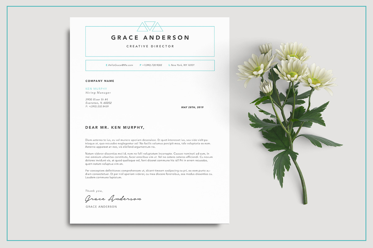 Grace Resume Template - 4 Page, a Resume Template by Desiree Lange (Photo 3 of 7)