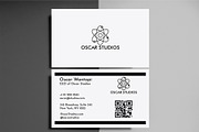 Business Card Minimalist, a Business Card Template by Oskar Wantopi (Thumbnail 1 of 2)