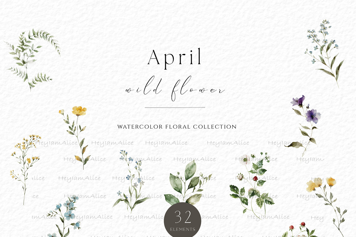 April Wild Flower, a Decorative Illustration by heyiamalice (Photo 4 of 9)