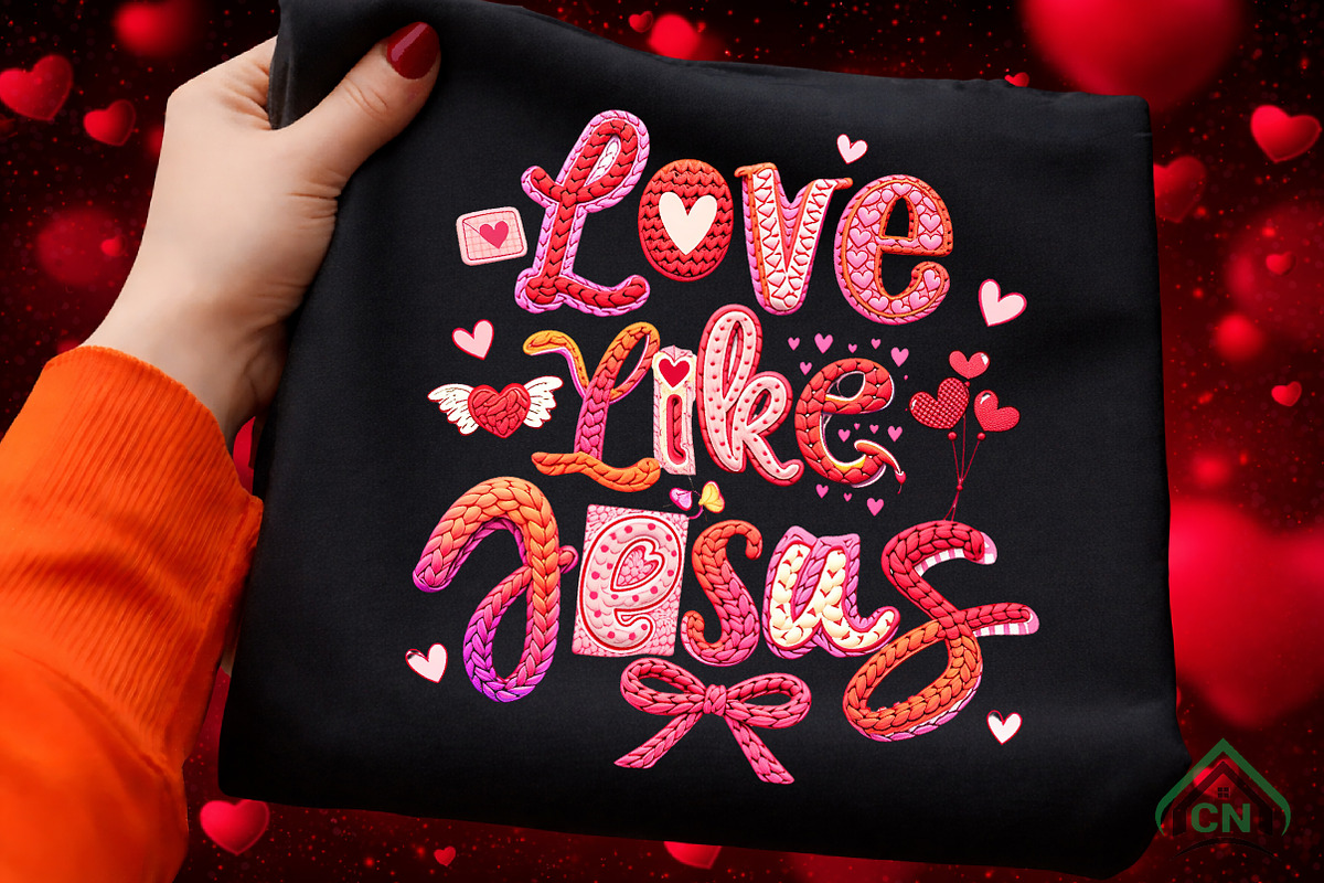 Faux Yarn Love like Jesus Png, an Illustration by Craft Nest (Photo 1 of 4)