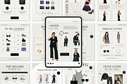 Fashion Blogger LTK Canva Template, a Social Media Template by Deb Creative Studio (Thumbnail 1 of 10)