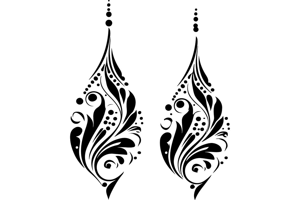 Vintage Ornamental Earrings Bundle, an Object Graphic by Gfx_Store (Photo 8 of 13)