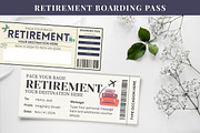 Retirement Boarding Pass Template, a Card Template by Snapybiz (Thumbnail 3 of 10)