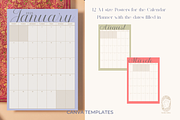 Pastel Calendar Planner Posters 2025, a Poster Template by the Studio Libran (Thumbnail 2 of 2)