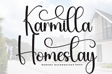 Karmilla Homestay | Script Font