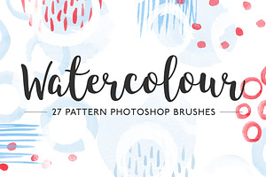 Watercolor Pattern Photoshop Brushes