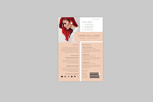 Emma Beauty Resume Designer