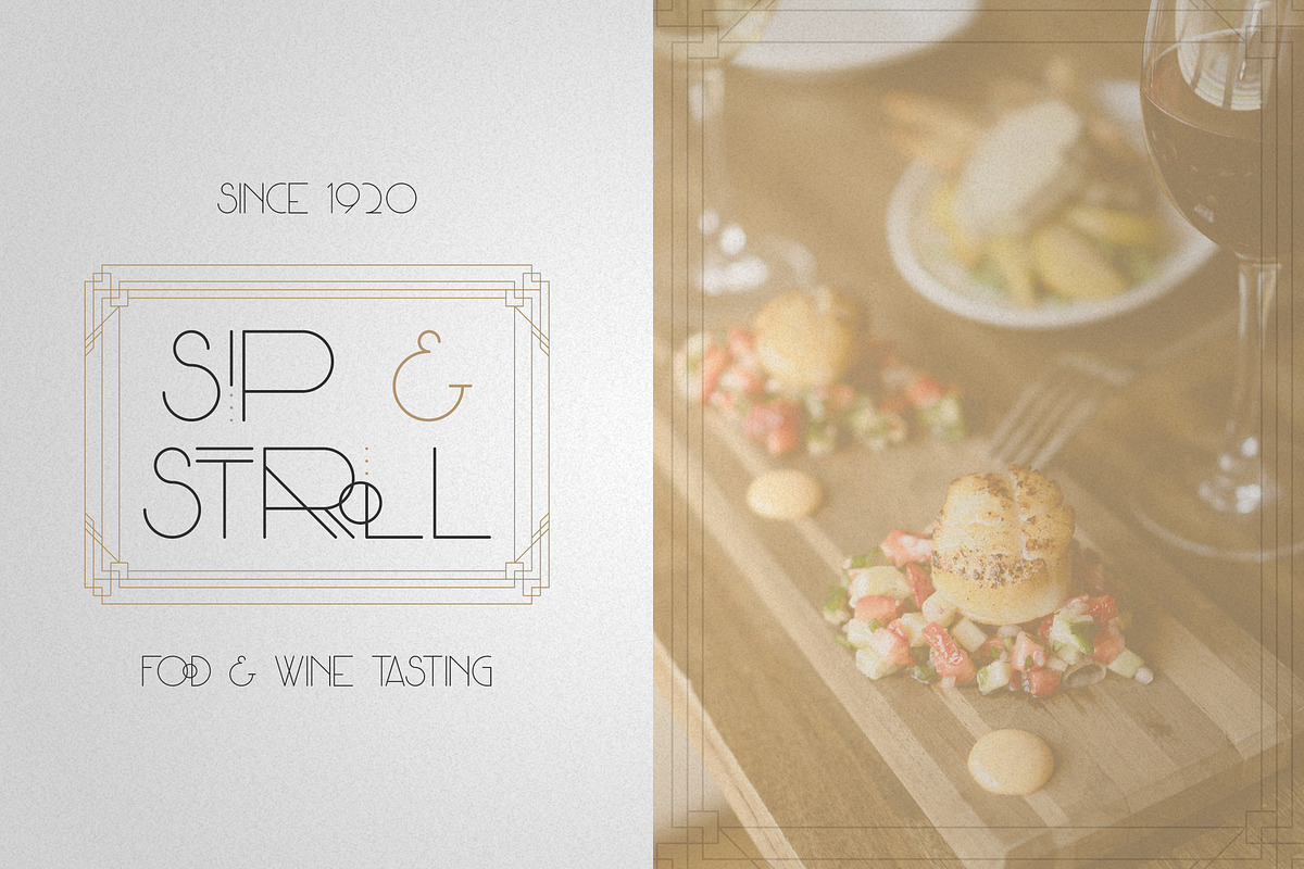 Monday Boulevard - Art Deco Typeface preview 5