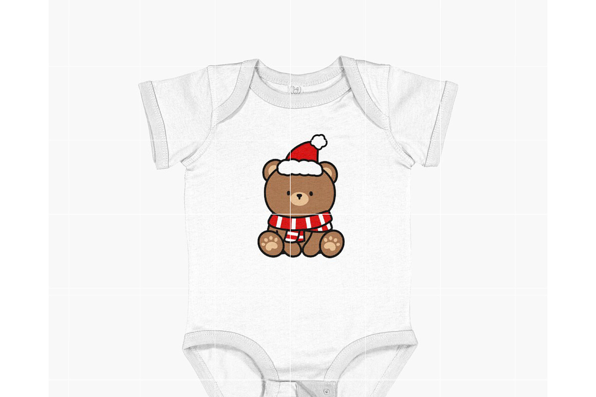 Cute Christmas Bear SVG for Cricut, an Illustration by TheHitShop (Photo 3 of 10)