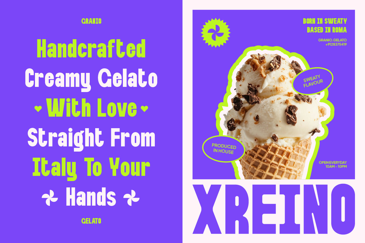 Grush | Display Sans Serif, a Sans Serif Font by ClevUs (Photo 8 of 12)