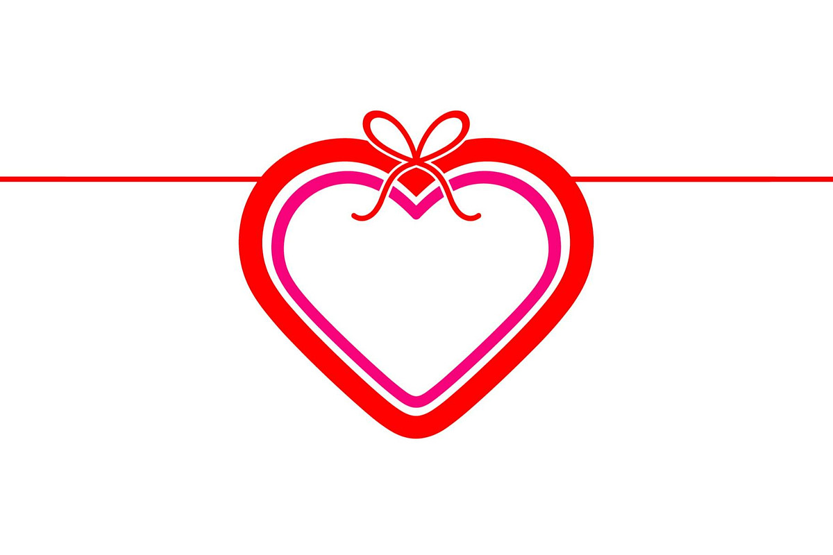 Valentine Heart Frame Bow Collection, a Person Illustration by Designer_Momina (Photo 17 of 17)