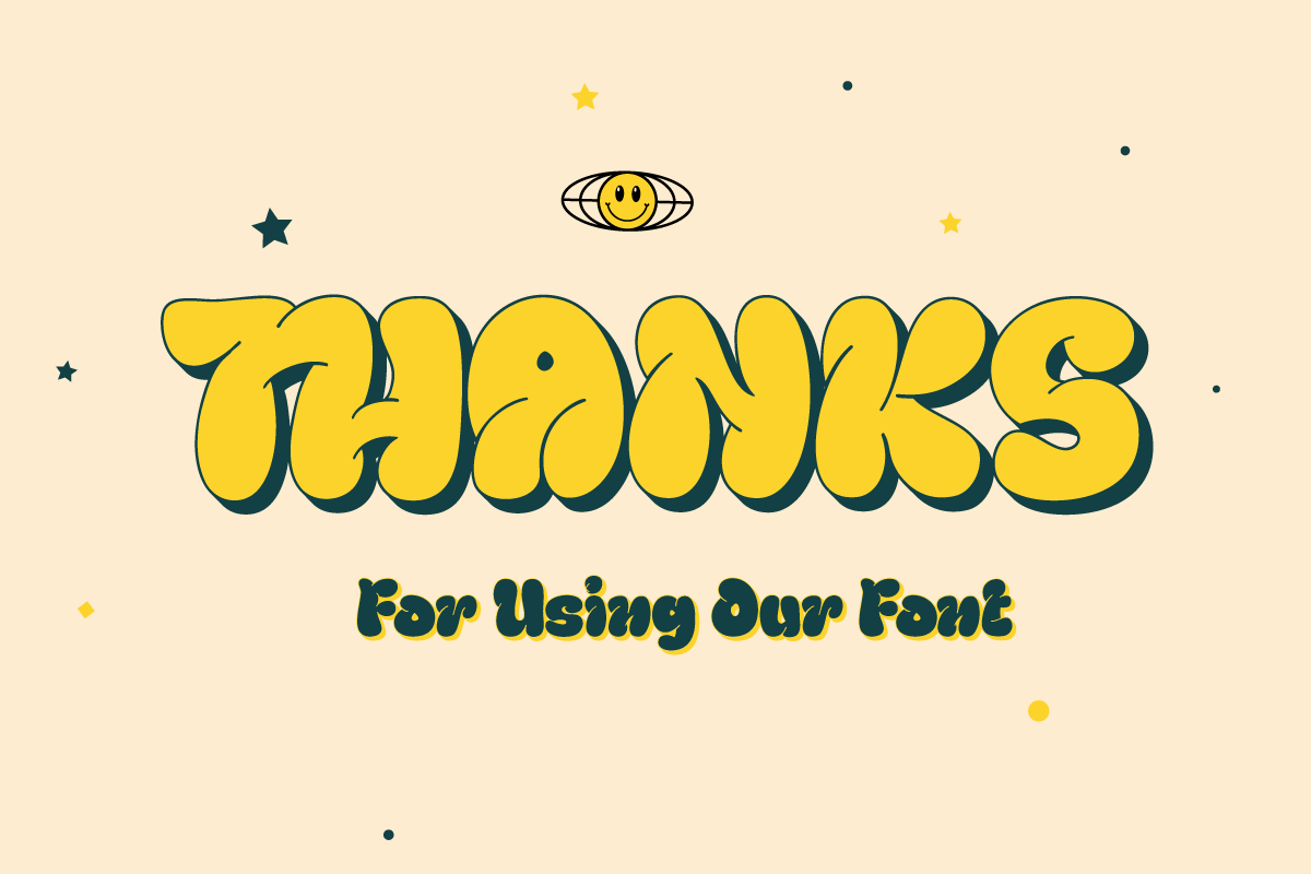 Thurof - Bubble Font, a Handwritten Font by twinstd (Photo 10 of 10)